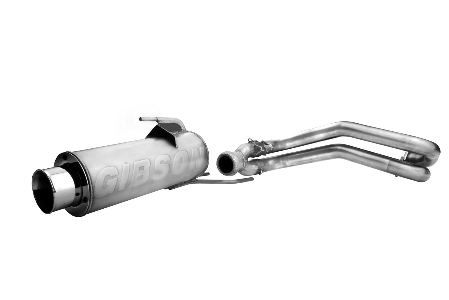 Gibson Performance Exhaust 98001 Polaris UTV Single Exhaust System; Stainless Gibson Performance Exhaust 98001