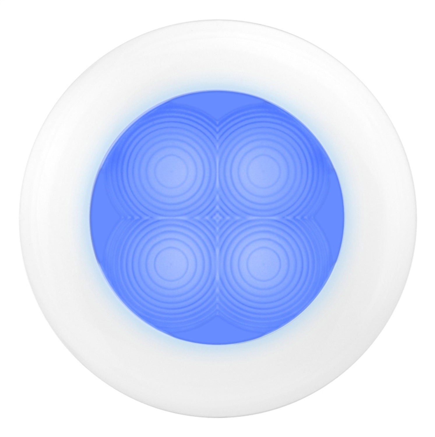 Hella 980502241 COURTESY LAMP RND BLUE MD12 WH RIM Hella 980502241