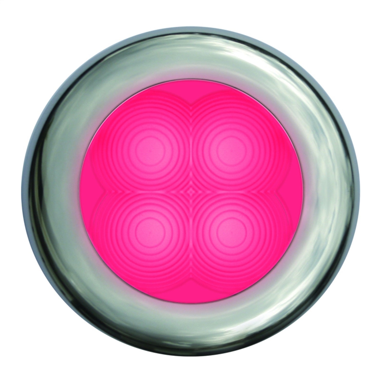 Hella 980507221 COURTESY LAMP RND RED MD12 SS RIM Hella 980507221