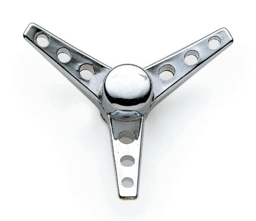 Mr Gasket 9868 Air Cleaner Spin Nut; Steel Tri-Bar; 1/4-20 in. Thread; Chrome; Mr Gasket 9868