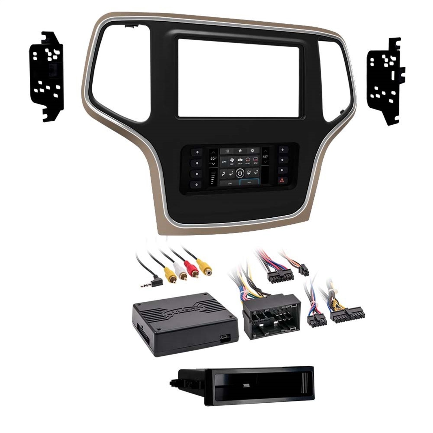 Metra Electronics 99-6536BZ Radio Installation Kit; ISO DIN Radio Provision; w/Pocket; Bronze Trim; Metra Electronics 99-6536BZ
