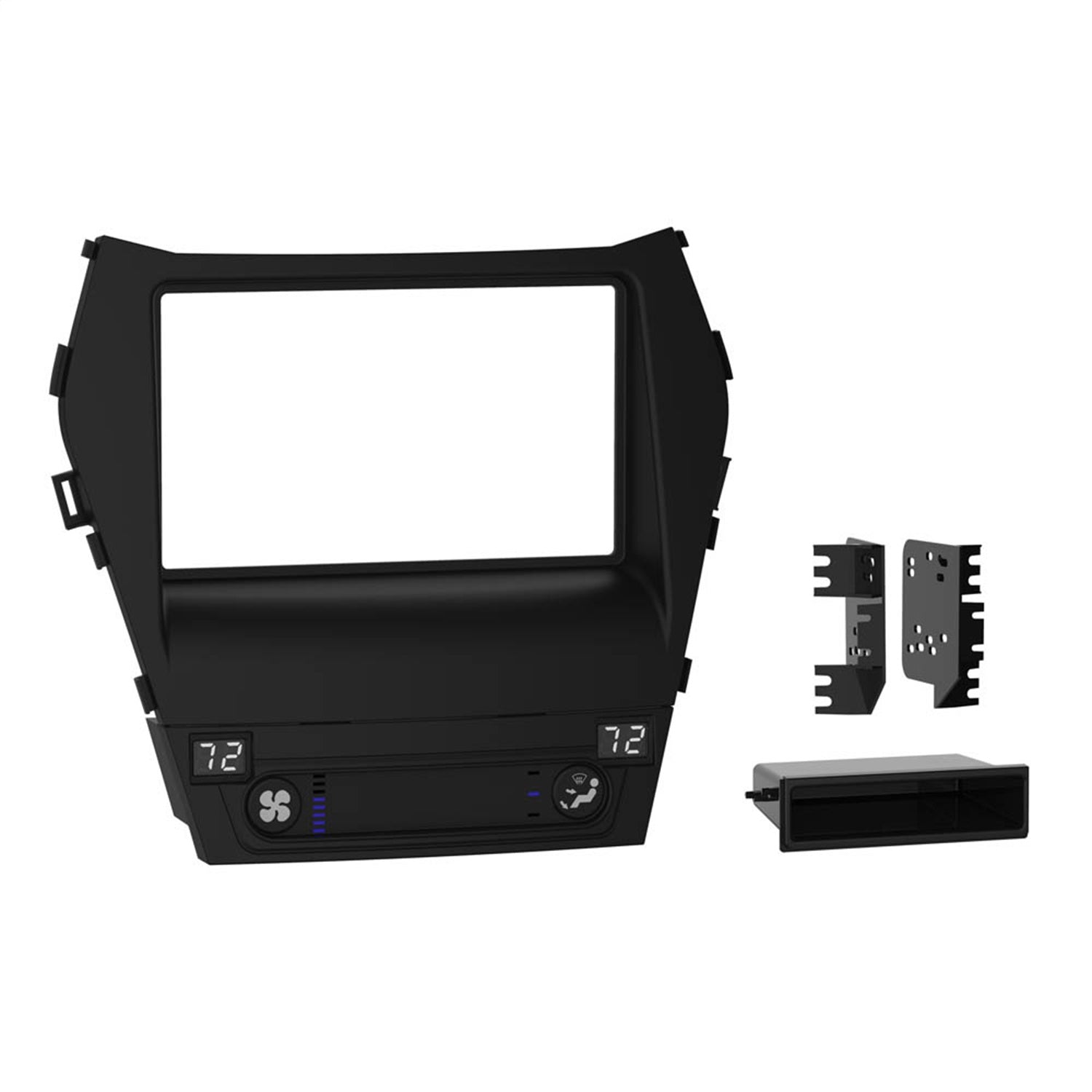 Metra Electronics 99-7385B Radio Installation Kit; ISO DIN Radio Provision; w/Pocket; Metra Electronics 99-7385B
