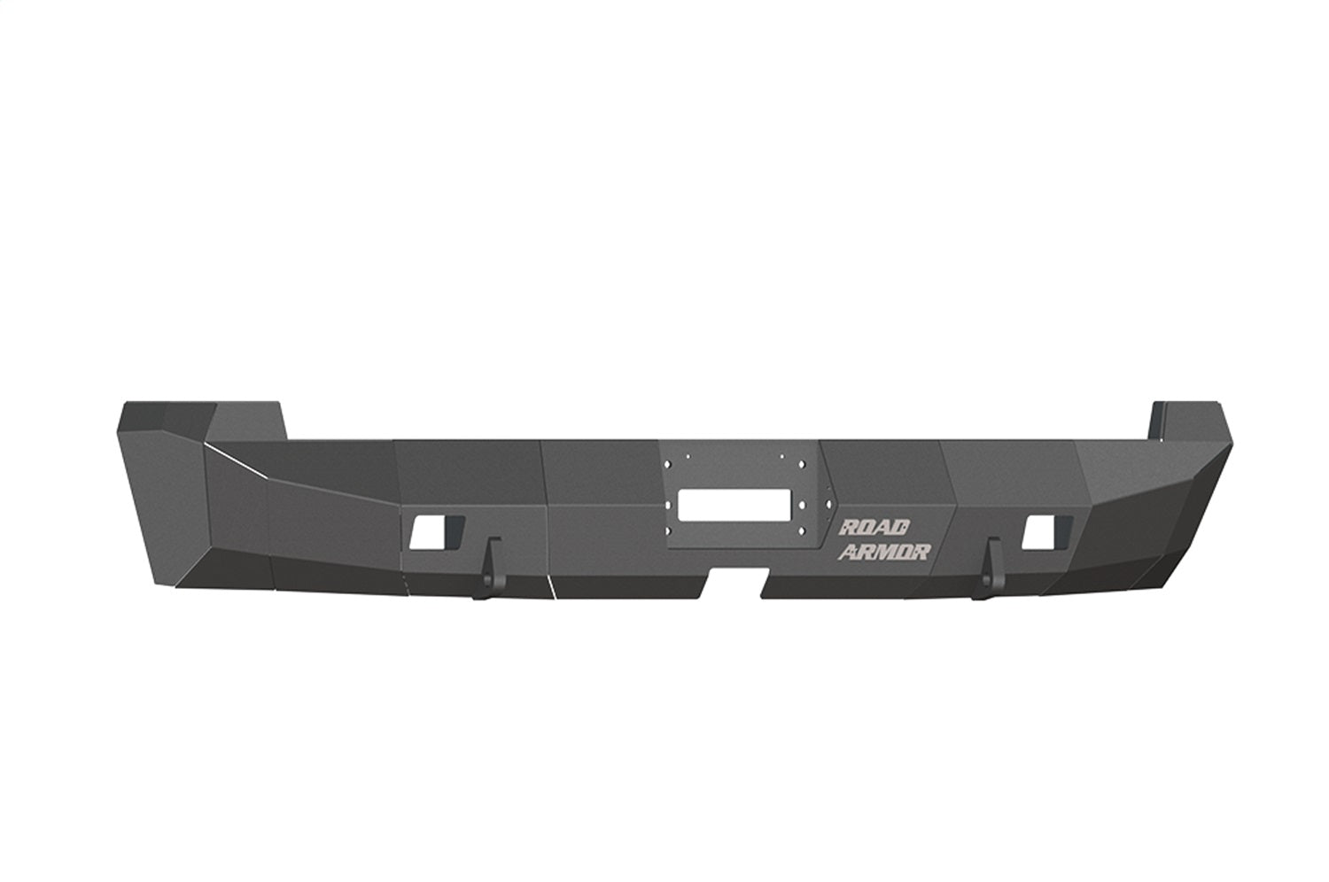 Road Armor 99040B Stealth Winch Rear Bumper; Steel; Satin Black; Road Armor 99040B