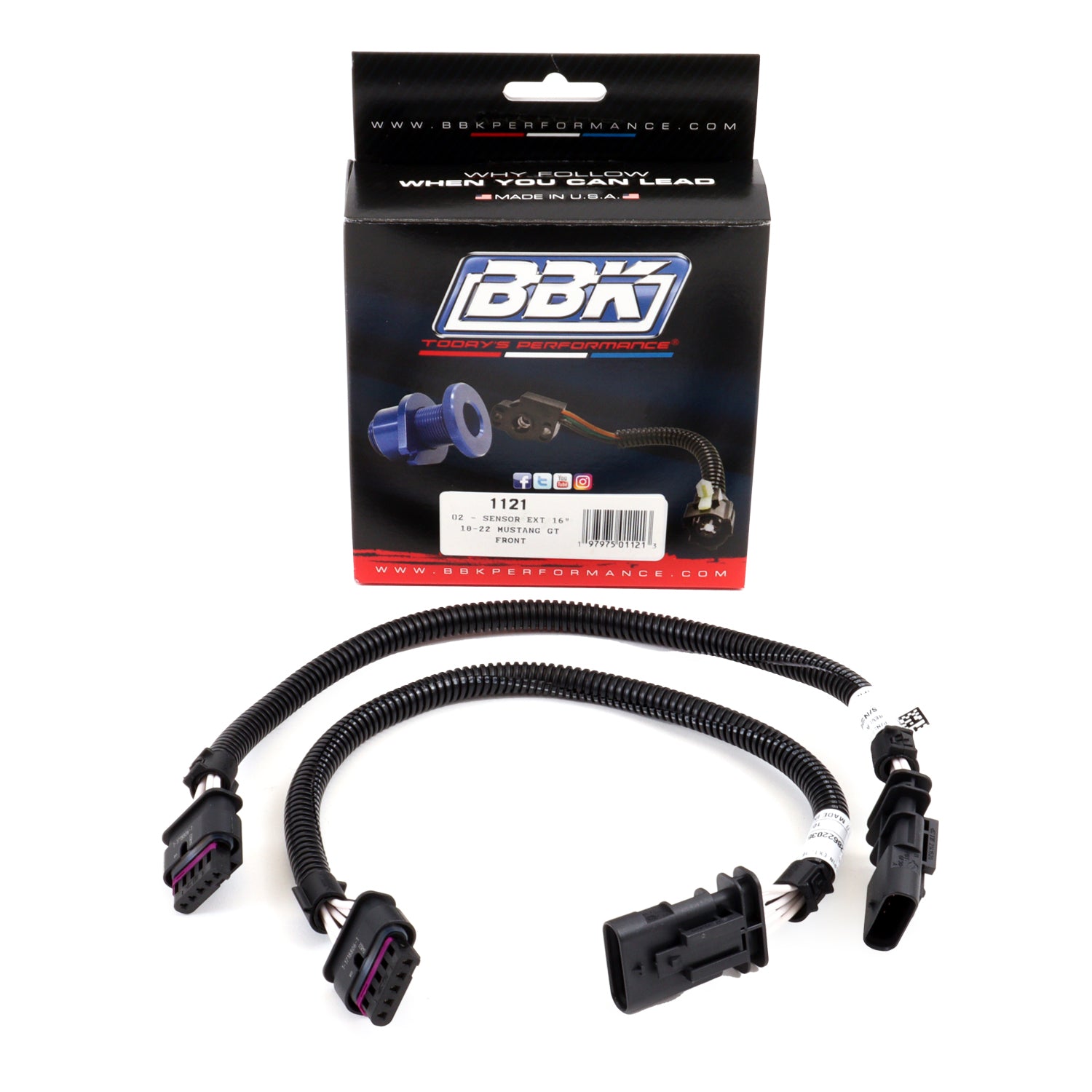 BBK Performance Parts 1121 18-20 Mustang O2 Extsn 16in Wiring Harness BBK Performance Parts 1121