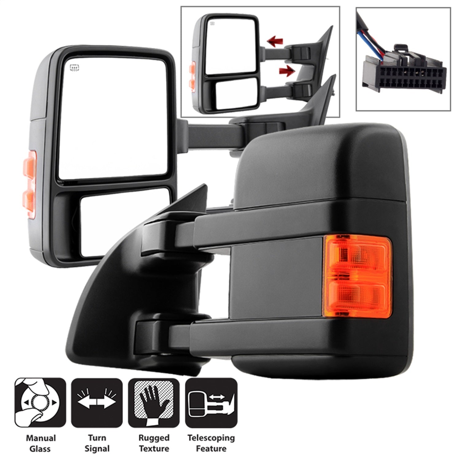 Spyder Auto 9935794 XTune Door Mirror Set Spyder Auto 9935794