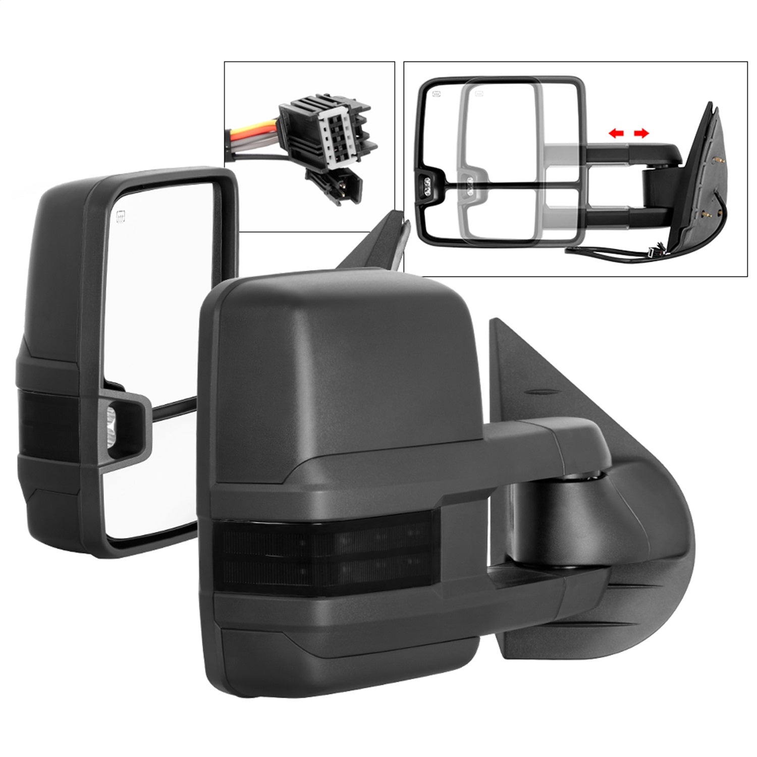 Spyder Auto 9936722 XTune Door Mirror Set Spyder Auto 9936722