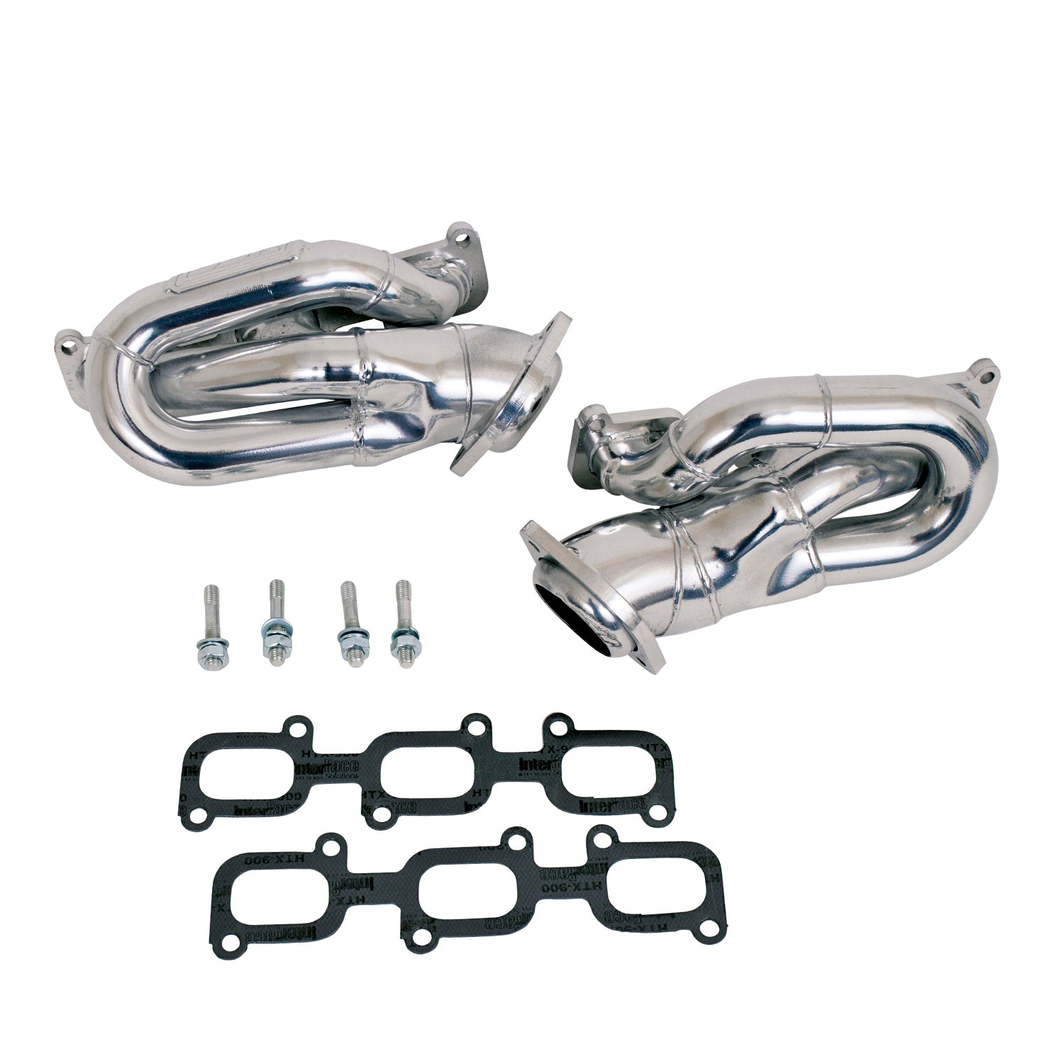 BBK Performance Parts 14420 2011-2017 MUSTANG 3.7L V6 1-5/8 SHORTY EXHAUST HEADERS (Polished Silver Ceramic) BBK Performance Parts 14420