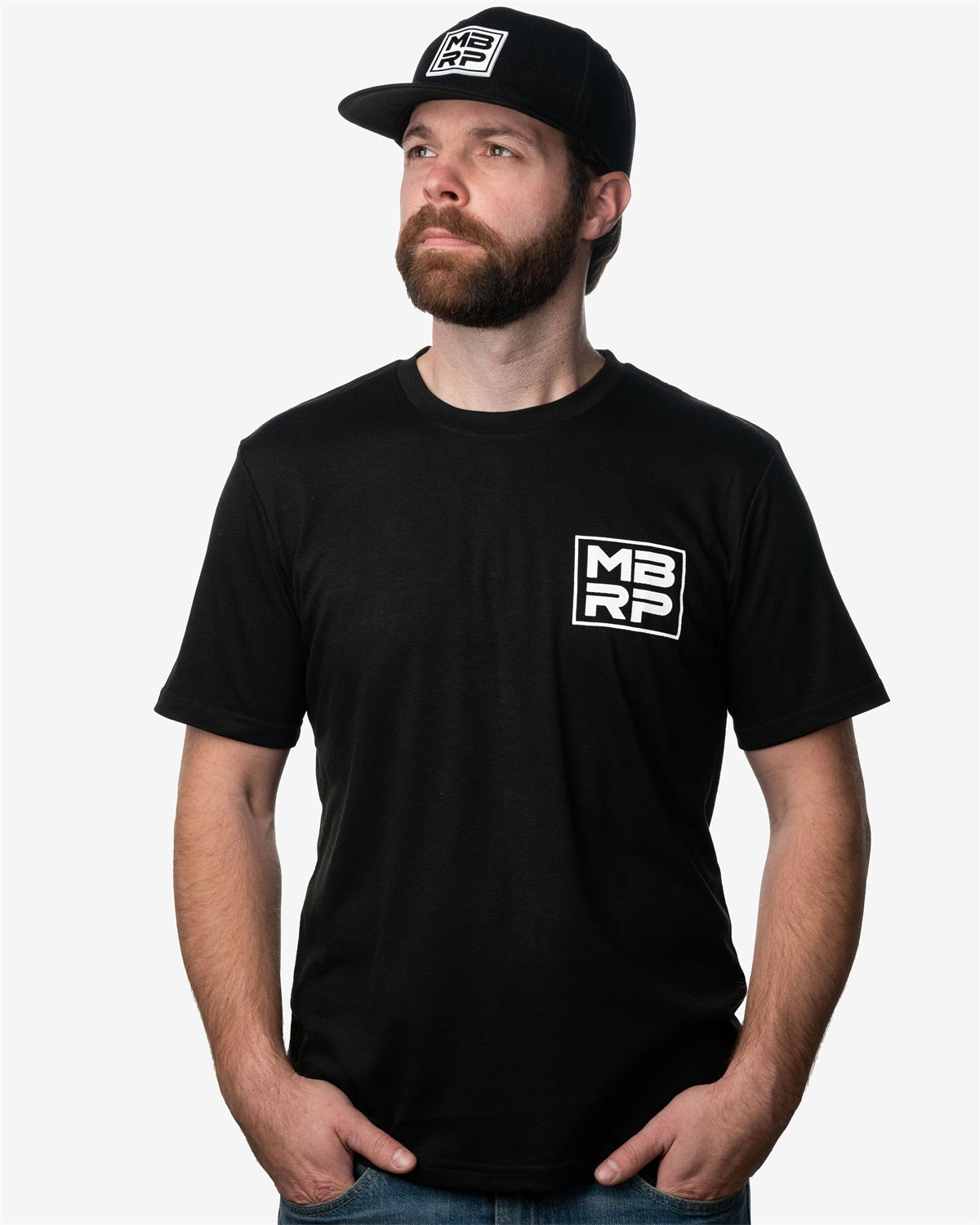 MBRP Exhaust A6287 T-Shirt; MBRP Square Logo; XXL; Black; MBRP Exhaust A6287