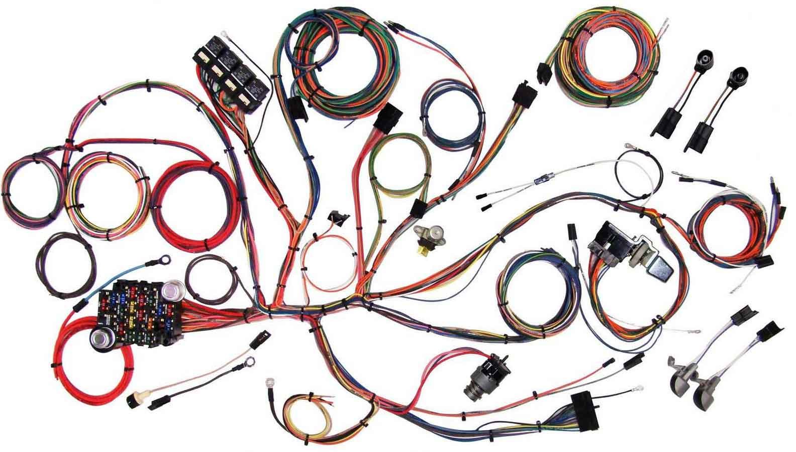 American Autowire 510125 64-66 Mustang Wiring Harness System American Autowire 510125