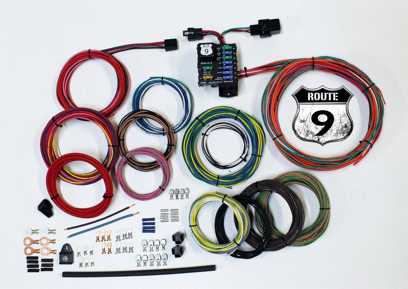 American Autowire 510625 Route 9 Universal Wiring Kit American Autowire 510625