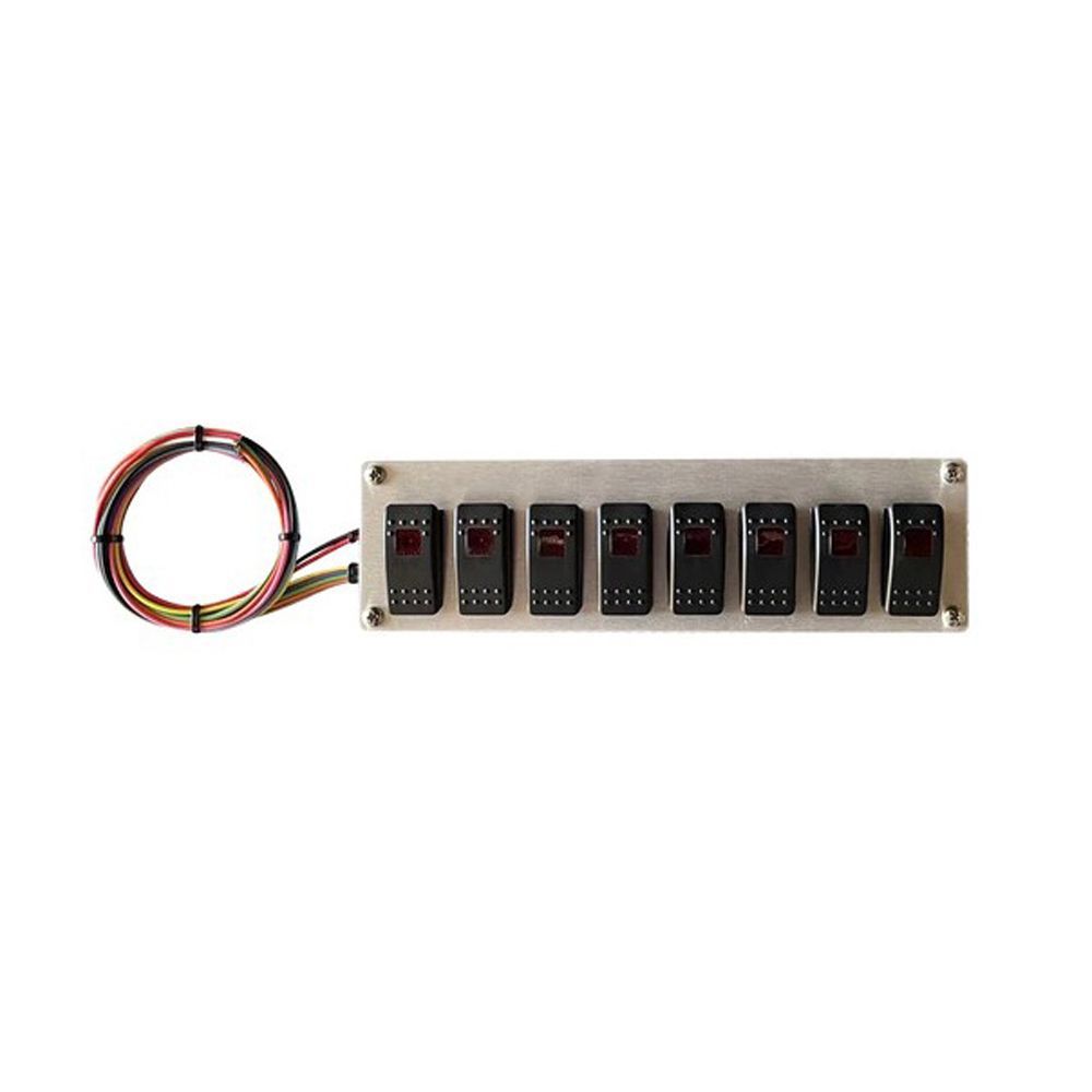 American Autowire 510923 Rocker Switch Panel 8 Switches American Autowire 510923