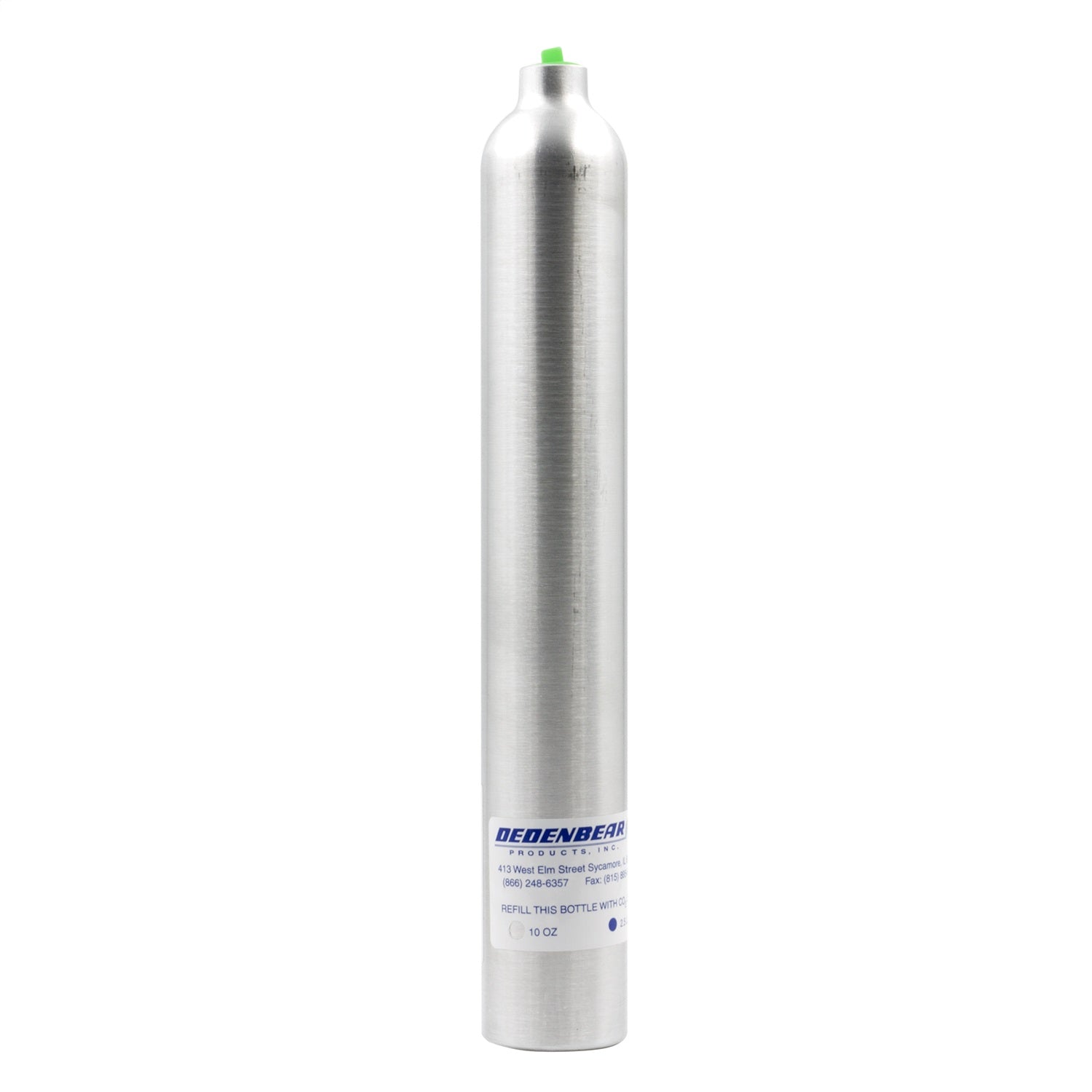 Dedenbear AB10 CO2 BOTTLE ONLY (NO VALVE); DOT/NHRA APPROVED; 10 OUNCE CAPACITY Dedenbear AB10