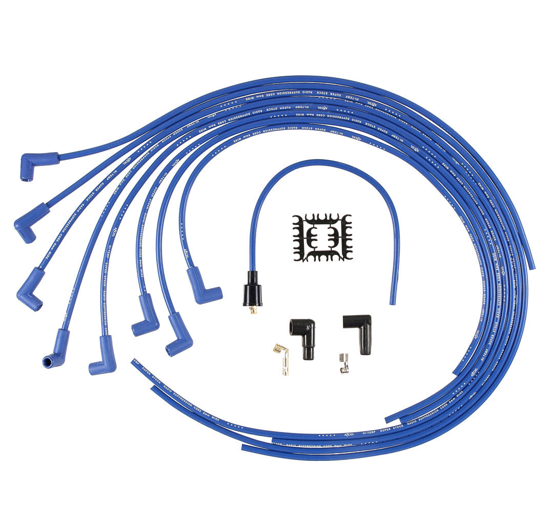 ACCEL 4041B 8mm 90 Degree End Supp BLUE UNIVERSAL ACCEL 4041B