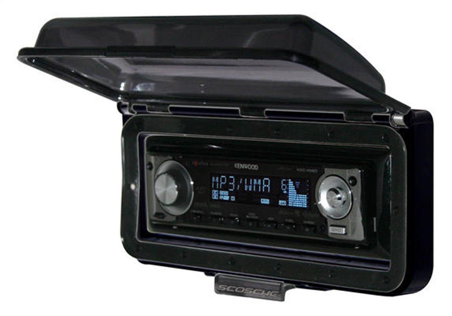 Scosche ACM3 Universal Aqua Marine Radio Cover Universal DIN w/Flip-Up Door Scosche ACM3