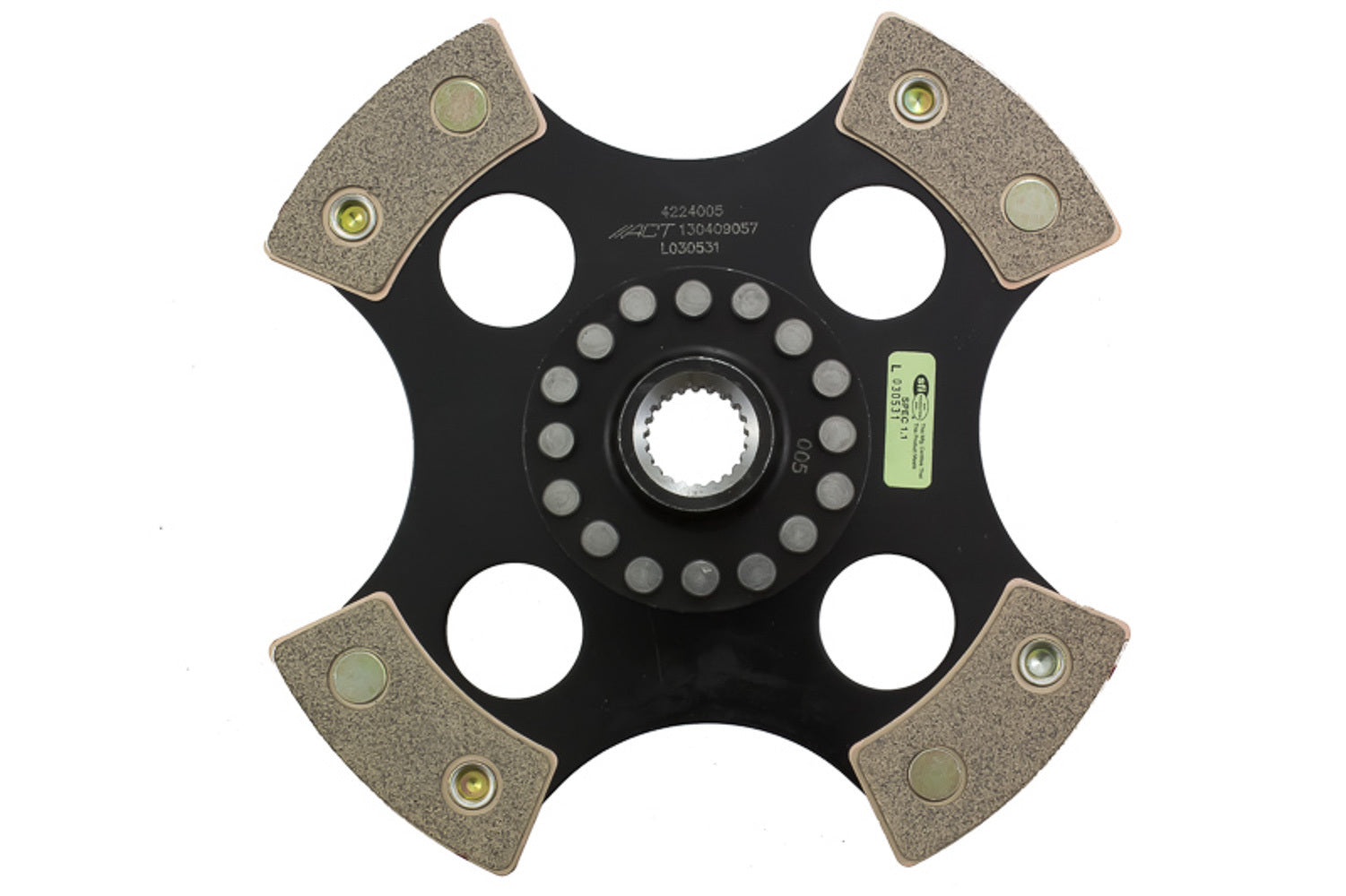 Advanced Clutch 4224005 4 Pad Rigid Race Disc Multiple Applications Advanced Clutch 4224005