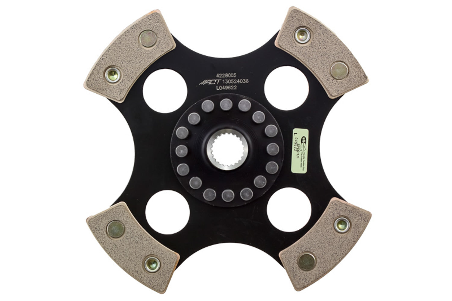 Advanced Clutch 4228005 4 Pad Rigid Race Disc Multiple Applications Advanced Clutch 4228005