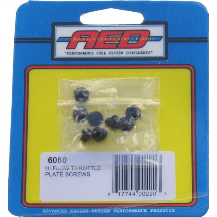 Advanced Engine Design 6060 Hi-Flow Throttle Plate Screws (8) Advanced Engine Design 6060