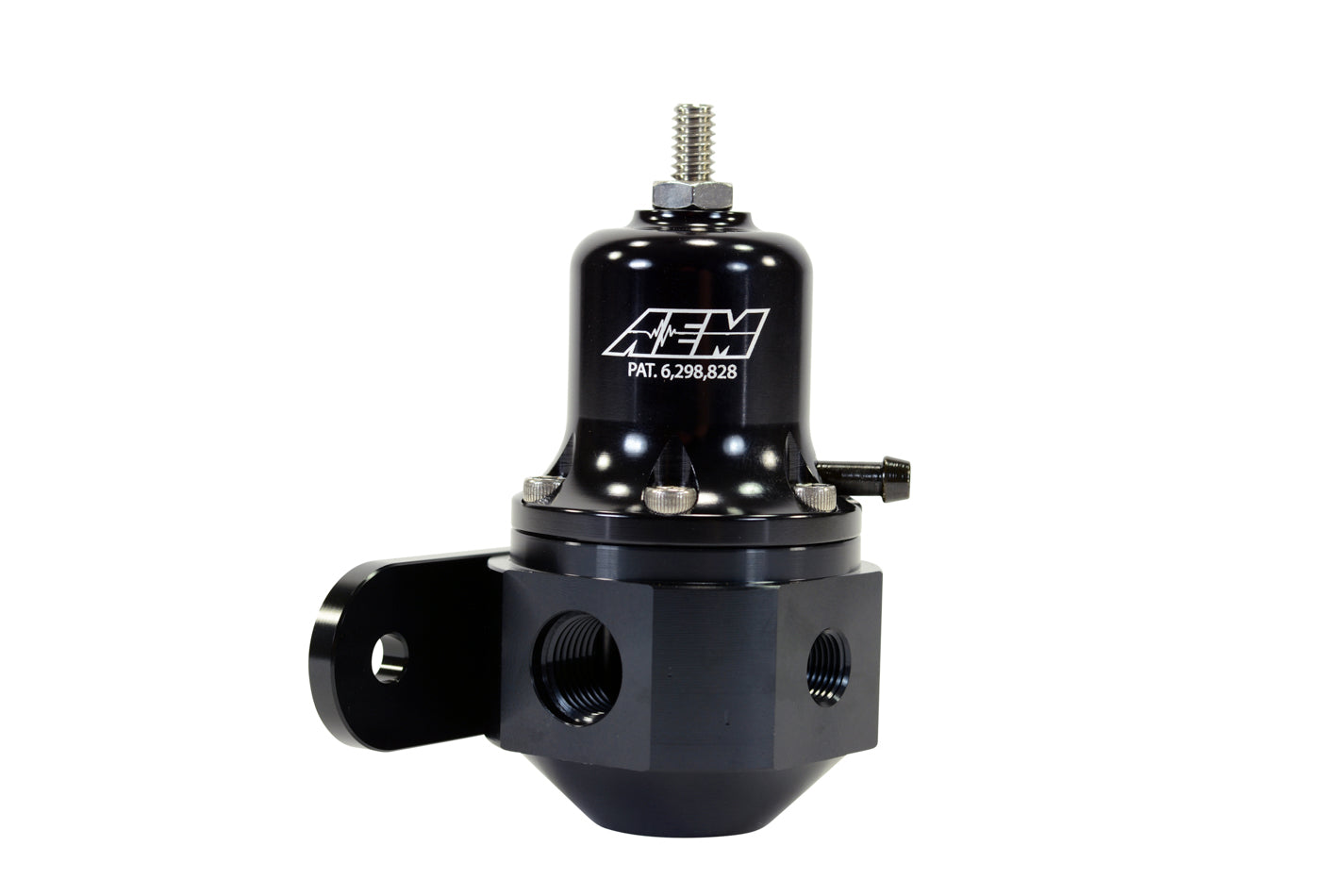 AEM Electronics 25-305BK Inlet: 2 x -6AN (9/16-18) Outlet: -6AN - Gauge Port: 1/8 in. NPT - Black AEM Electronics 25-305BK