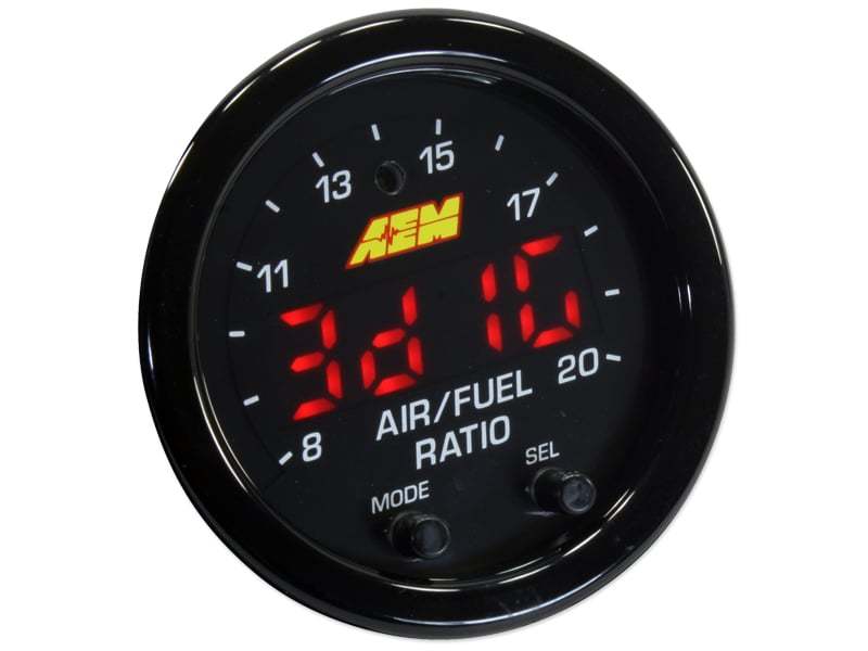 AEM Electronics 30-0300 8.50:1 to 18:1 AFR Scale - Black Bezel - Black Face AEM Electronics 30-0300