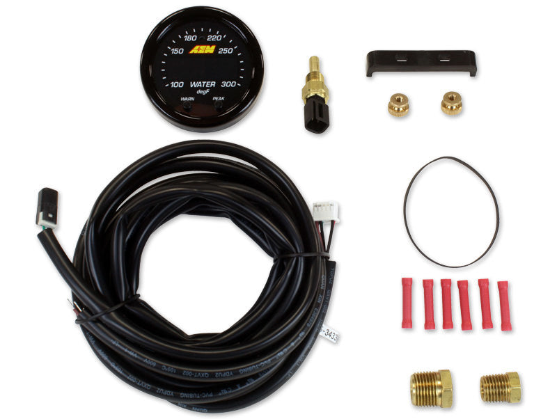 AEM Electronics 30-0302 100-300F/40-150C - Black Bezel - Black Face AEM Electronics 30-0302