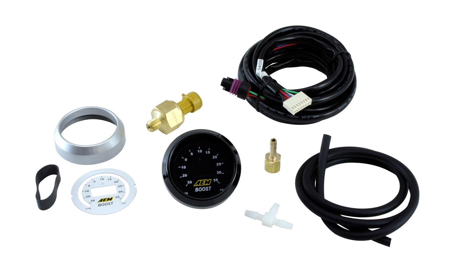 AEM Electronics 30-4406 30 inHG to 35 PSI - Interchangeable bezels and face included AEM Electronics 30-4406