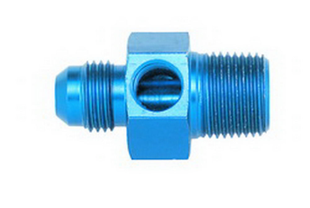 Aeroquip FCM2279 #8 to 3/8in NPT Str Adpt w/ 1/8in NPT Port Aeroquip FCM2279
