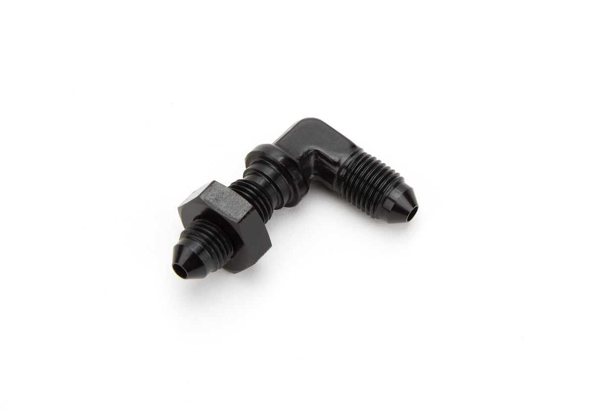 Aeroquip FCM5799 Alum 90 Deg Bulkhead Union #3 Flare Black Aeroquip FCM5799
