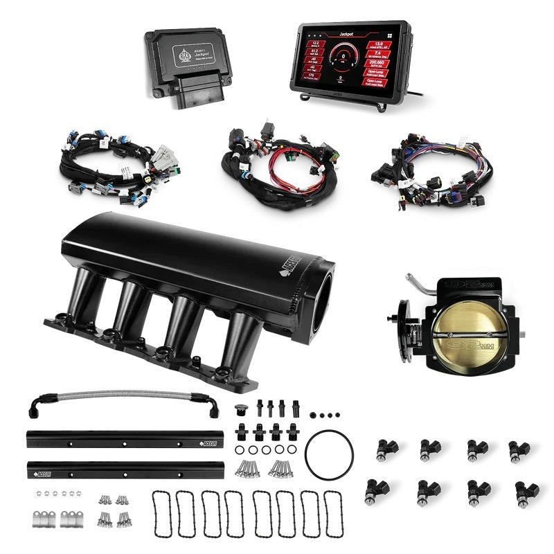 Aces Fuel Injection Inc AS20111-WK92-AM2026B Jackpot LS EFI System Top End Kit 500 HP Aces Fuel Injection Inc AS20111-WK92-AM2026B