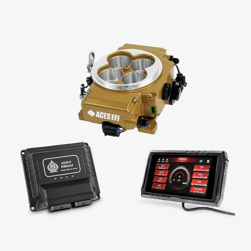 Aces Fuel Injection Inc AS2212G Killshot II 4bbl EFI Gold Aces Fuel Injection Inc AS2212G