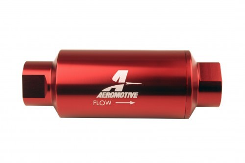 Aeromotive Fuel System 12340 #10-ORB Fuel Filter Inline 10 Mircon Red Aeromotive Fuel System 12340