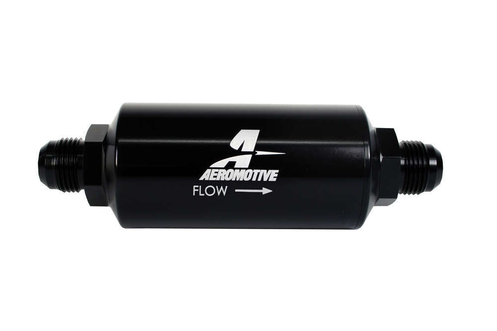 Aeromotive Fuel System 12388 10an Inline Fuel Filter 40 Micron 2in OD Black Aeromotive Fuel System 12388