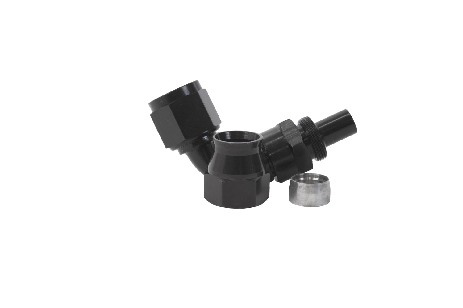 Aeromotive Fuel System 15355 8an 90-Deg PTFE Hose End Black Anodized Aeromotive Fuel System 15355