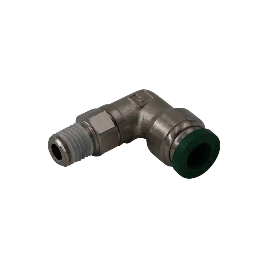 Aeromotive Fuel System 15600 Adapter Fitting 1/16npt to 1/4 Tube 90-Degree Aeromotive Fuel System 15600