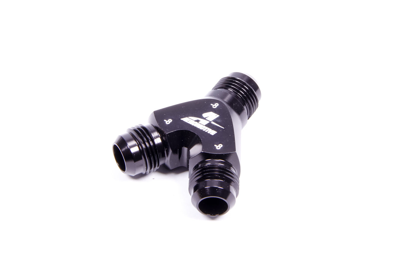 Aeromotive Fuel System 15674 Y-Block Fitting - 8an to 2x -8an Aeromotive Fuel System 15674