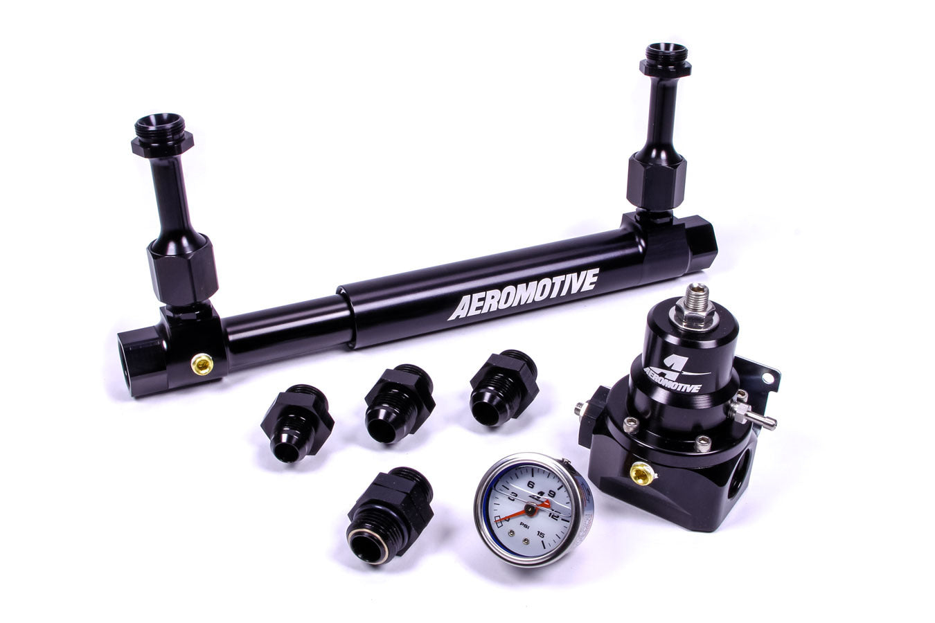 Aeromotive Fuel System 17249 Adjustable Fuel Log w/ 13214 2-Port Regulator Aeromotive Fuel System 17249