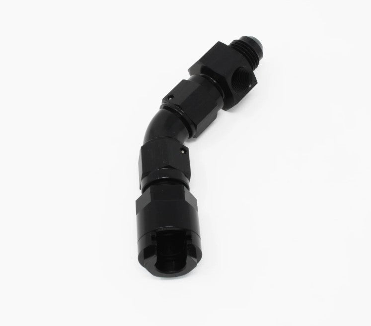 Aeromotive Fuel System 65602 Adapter Kit 45-Deg  3/8 Female Quick Con. to 6an Aeromotive Fuel System 65602