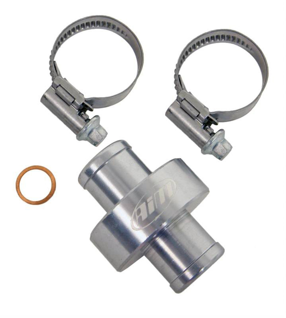 AiM SPORTS MS-WATER FITTING-T Water Temp Fitting Inline 5/8in / 3/4in M10 AiM SPORTS MS-WATER FITTING-T