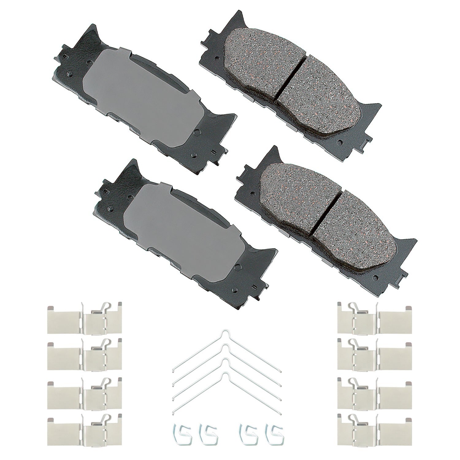 Akebono ACT1222A ProACT Ultra-Premium Bra ke Pads - Front Akebono ACT1222A