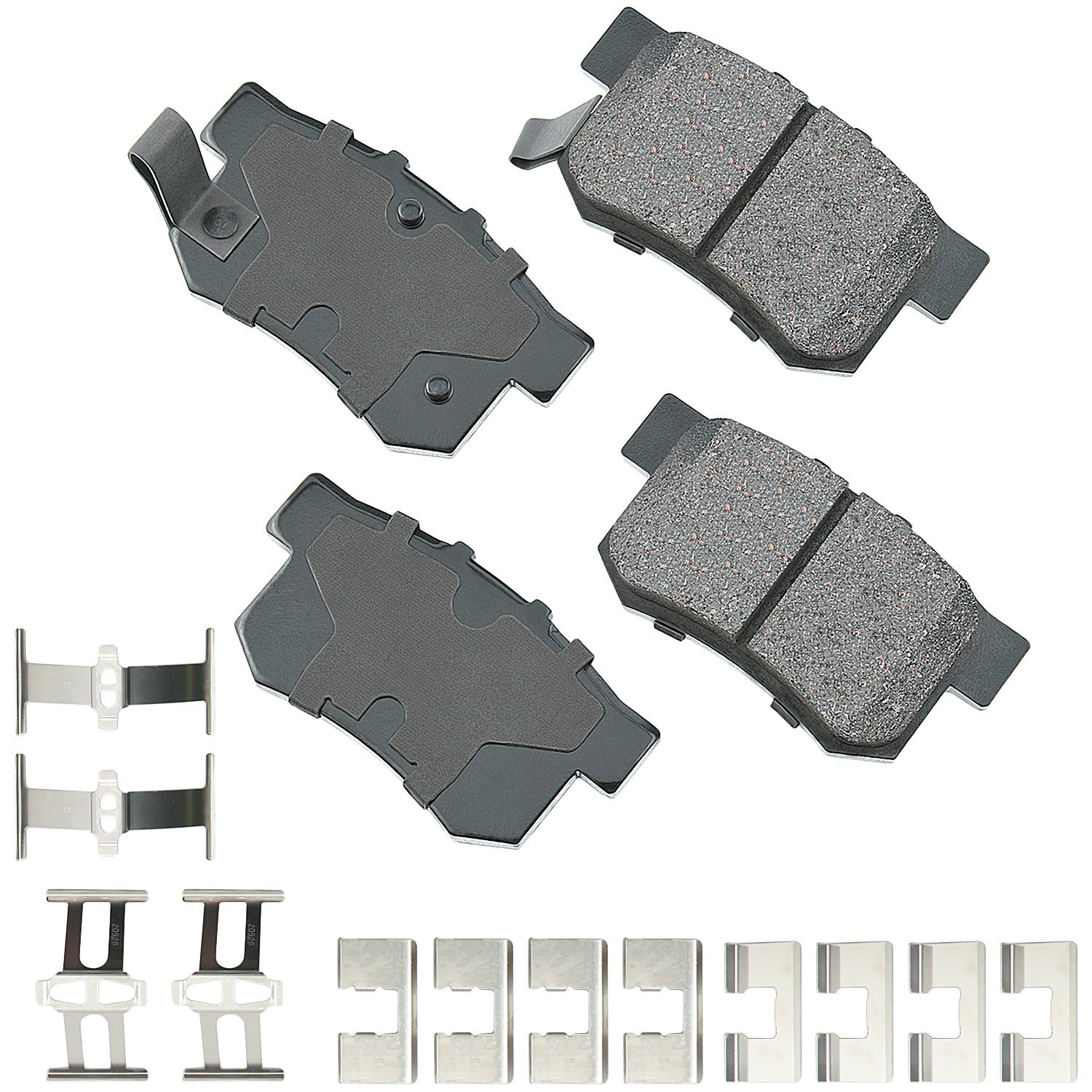 Akebono ACT537A ProACT Ultra-Premium Bra ke Pads - Rear Akebono ACT537A