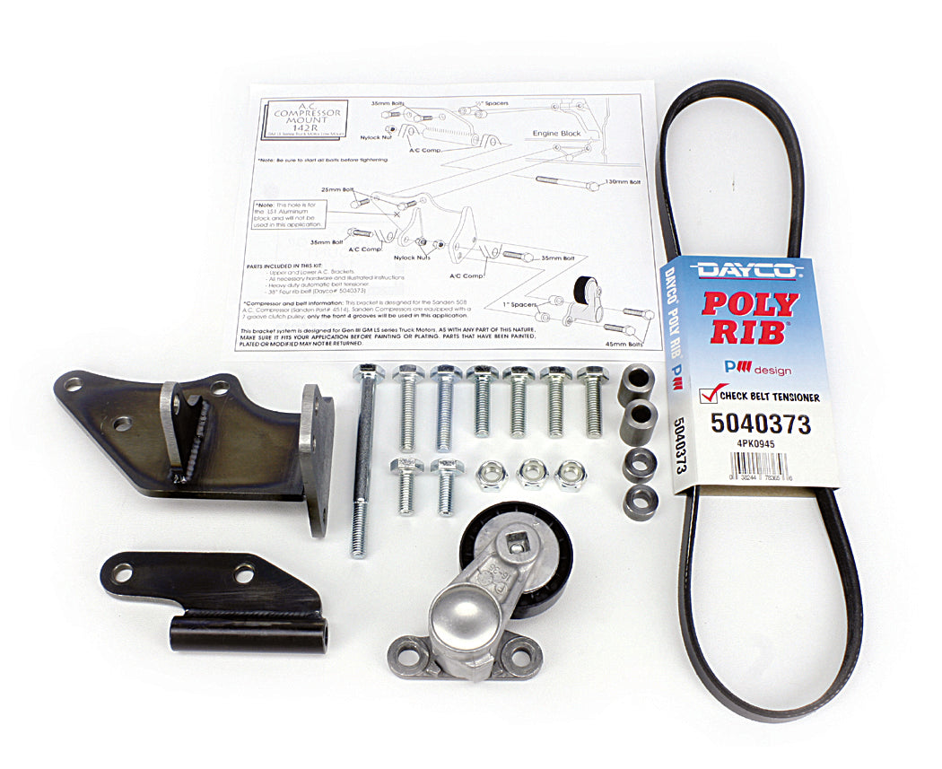 Alan Grove Components 142R LS Engine Low A/C Compressor Bracket Alan Grove Components 142R
