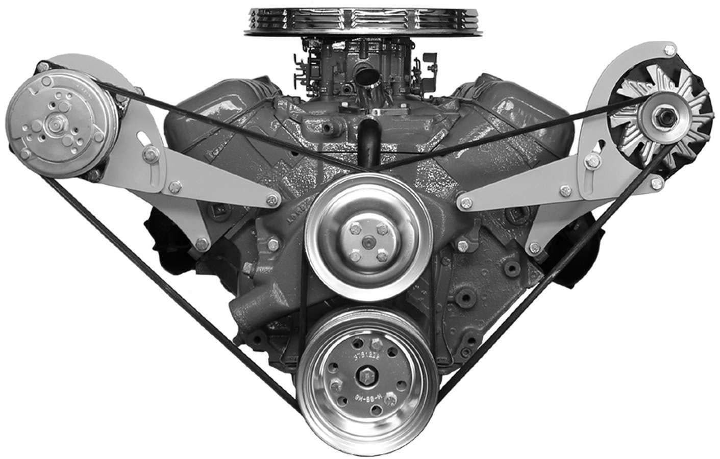 Alan Grove Components 218L Alt.Bracket BBC Short Pump Low Pro/Vette-Camar Alan Grove Components 218L