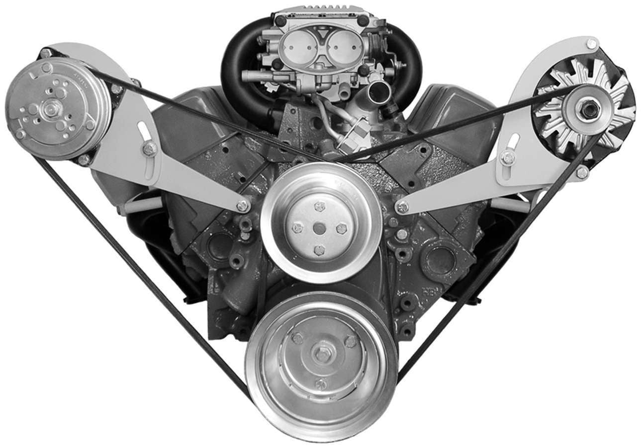 Alan Grove Components 223L ALT BRACKET SBC LWP DRIV ERS SIDE LOW PROFILE Alan Grove Components 223L