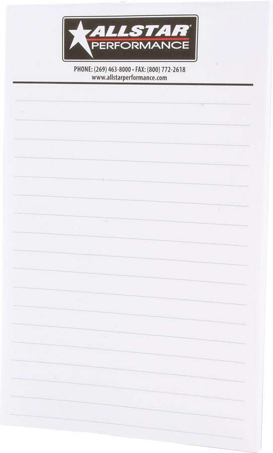 Allstar Performance ALL044 Allstar Notepad 5.5x8.5 Package of 6 Allstar Performance ALL044