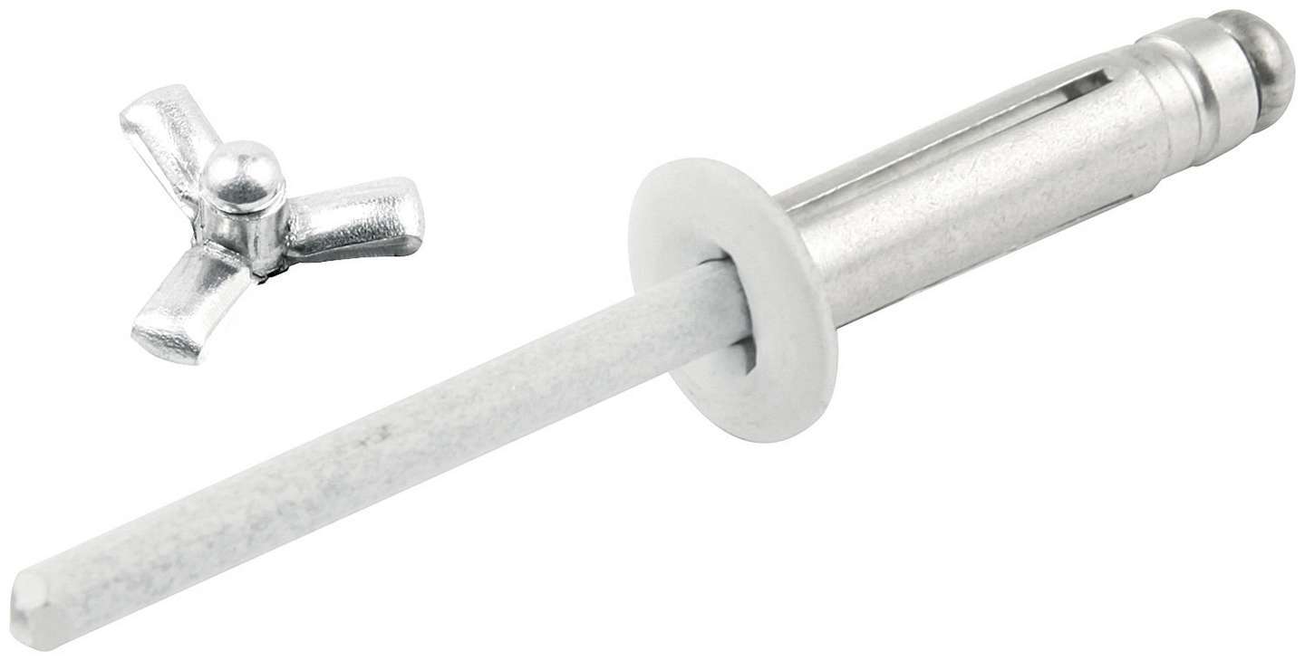 Allstar Performance ALL18080 Sm Hd Rivet 250pk White Flange Type Allstar Performance ALL18080