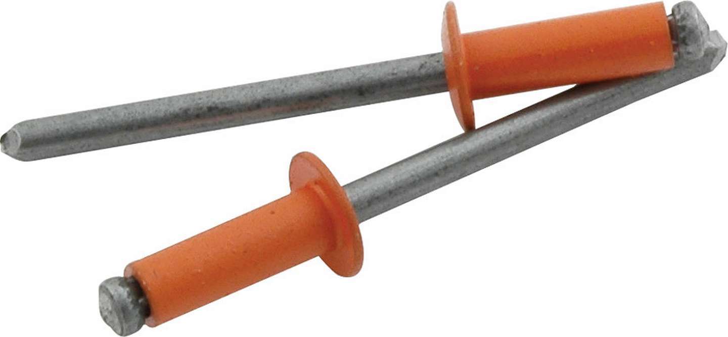 Allstar Performance ALL18136 Sm Hd Rivet Orange 250pk Allstar Performance ALL18136
