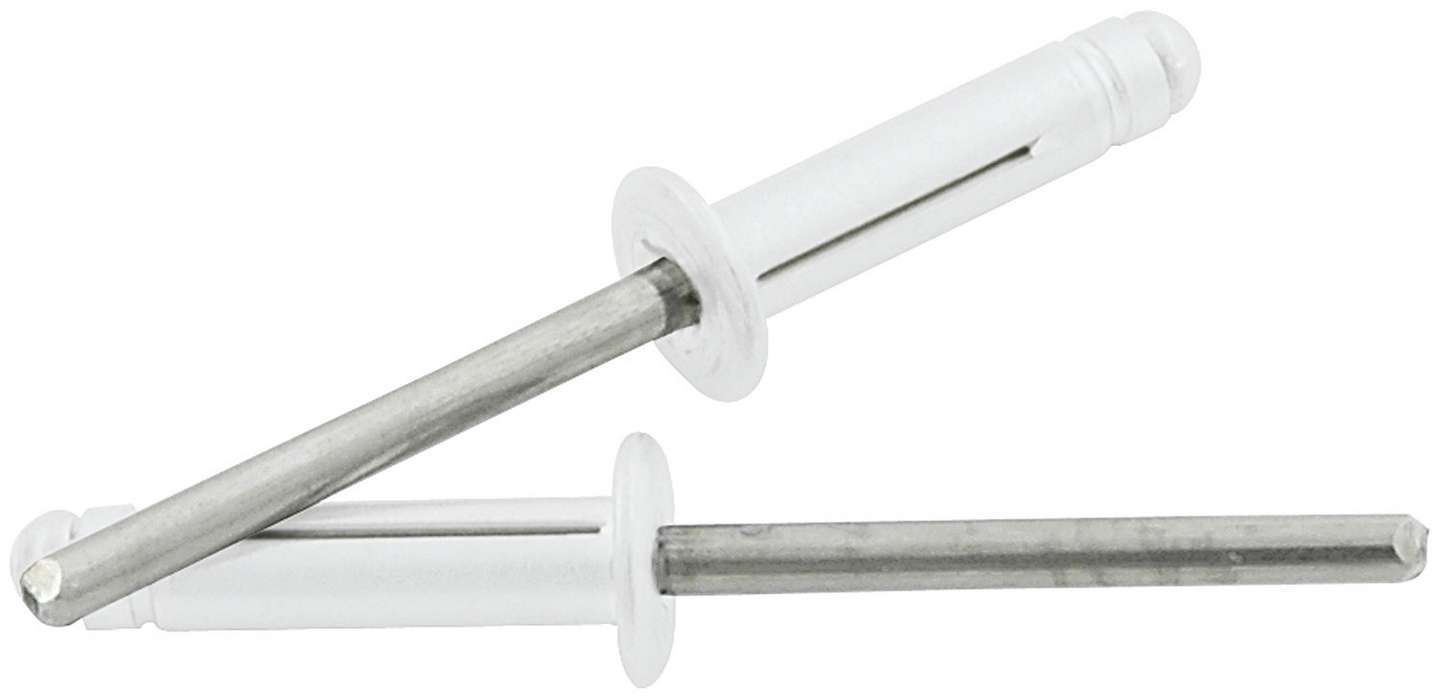 Allstar Performance ALL18185 Md Hd Rivet 250Pk Silver Flange Type St Mandrel Allstar Performance ALL18185