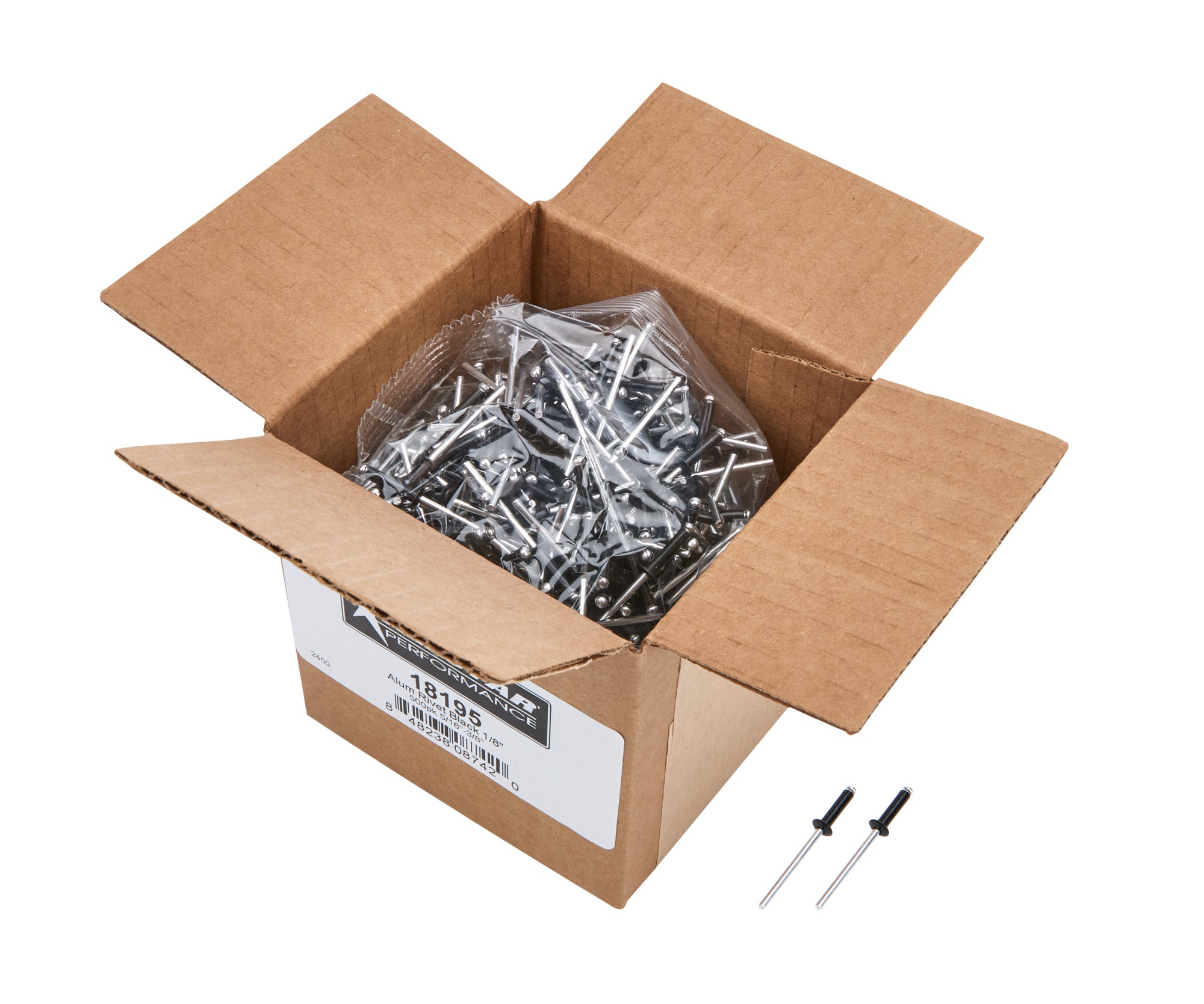 Allstar Performance ALL18195 1/8in Alum Rivet Black 500pk 5/16in-3/8in Allstar Performance ALL18195