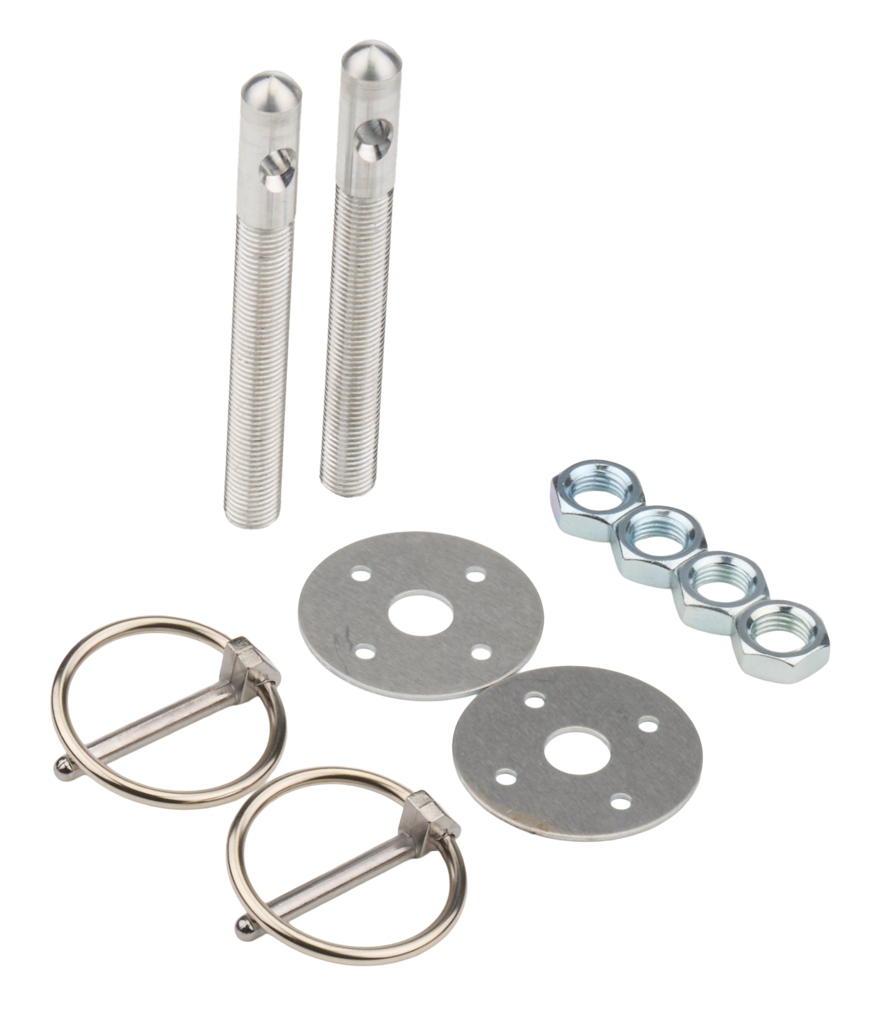 Allstar Performance ALL18480 Alum Hood Pin Kit 3/8in Silver Allstar Performance ALL18480