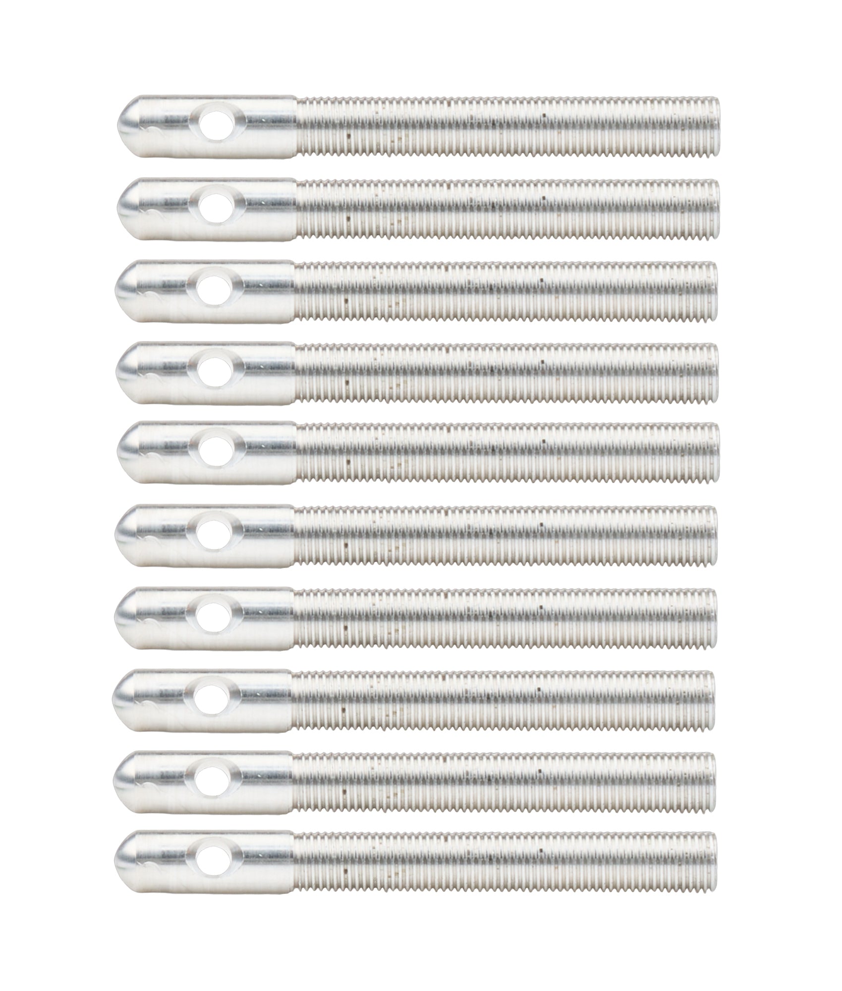 Allstar Performance ALL18487-10 Aluminum Hood Pins 3/8in Silver 10pk Allstar Performance ALL18487-10