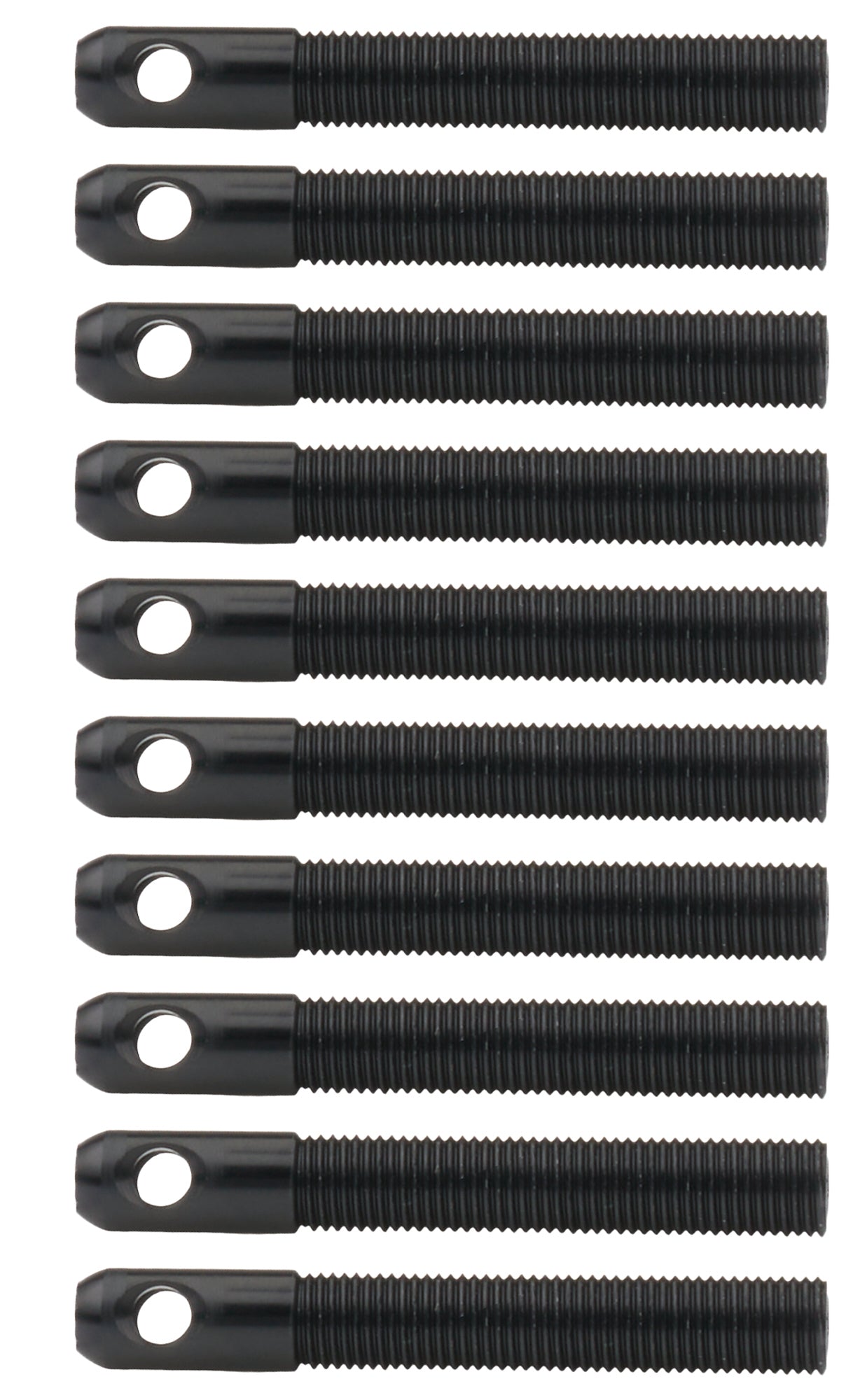 Allstar Performance ALL18493-10 L/W Aluminum Hood Pins 3/8in Black 10pk Allstar Performance ALL18493-10